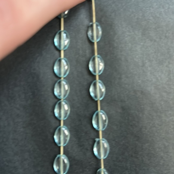 Women’s vintage dainty‎ baby blue/silver beaded cherry charm bracelet one size - Picture 7 of 7